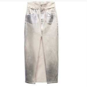 Zara Cream High-Waisted Pants